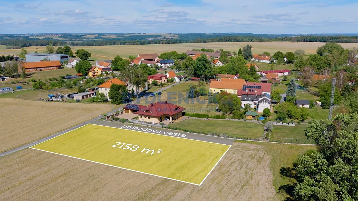 Prodej stavebního pozemku 2158 m²